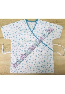 Orvosi-Nővérke tunika - türkiz csillagos Orvosi-Nővérke tunika - türkiz csillagos