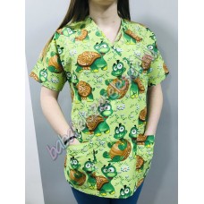 Orvosi-Nővérke tunika - zöld teknősös Orvosi-Nővérke tunika - zöld teknősös
