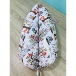 Babaágynemű szett - bézs erdei állatos