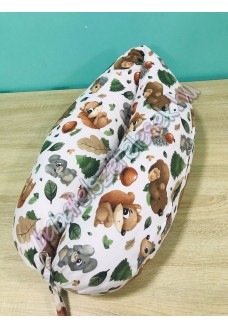 Szoptatós párna - őszi erdei állatos