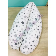 Szoptatós párna - szürke-fehér csillagos Szoptatós párna - szürke-fehér csillagos