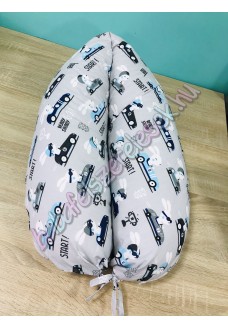 Szoptatós párna - szürke kocsis nyuszis Szoptatós párna - szürke kocsis nyuszis