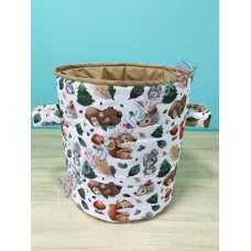 Őszi erdei állatos textil tárolók