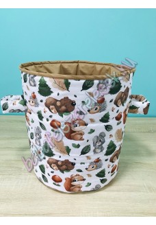 Őszi erdei állatos textil tárolók Őszi erdei állatos textil tárolók