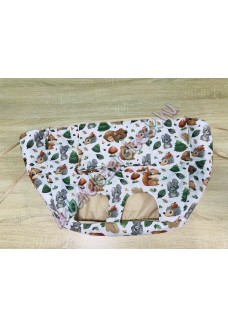 Őszi erdei állatos bevásárlókocsi huzat Őszi erdei állatos bevásárlókocsi huzat