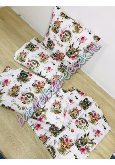 Ovis szett - erdő állatai virággal