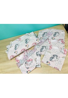 Ovis szett - szürke-rózsaszín unikornisos