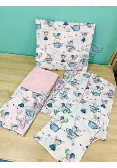 Ovis szett - pasztell rózsaszín-kék egérkés