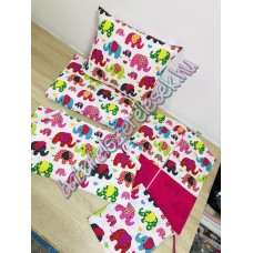 Ovis szett - Pink elefántos