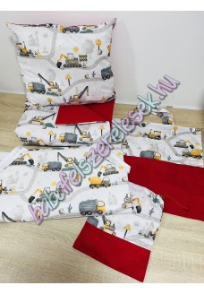 Ovis szett - piros-sárga-szürke útépítős Ovis szett - piros-sárga-szürke útépítős