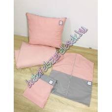 Ovis szett - Púder rózsaszín-szürke