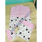 Ovis szett - Rózsaszín minnie fejes