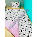 Ovis szett - Rózsaszín minnie fejes