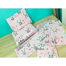 Ovis szett - rózsaszín panda macis