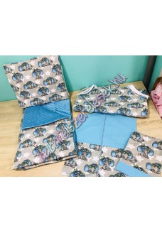 Ovis szett - szürke-kék elefántos Ovis szett - szürke-kék elefántos