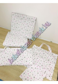 Ovis szett - Szürke-rózsaszín csillagos