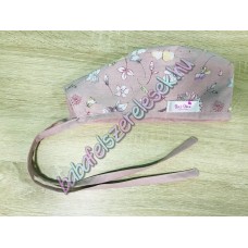 Műtős sapka - pasztell tavaszi virágos