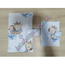 Pelenkázó neszeszer - kék álom zsiráfos