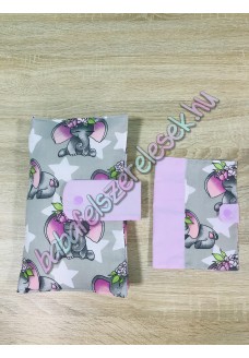 Pelenkázó neszeszer - szürke-rózsaszín elefántos Pelenkázó neszeszer - szürke-rózsaszín elefántos