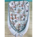 Babaágynemű szett - bézs erdei állatos