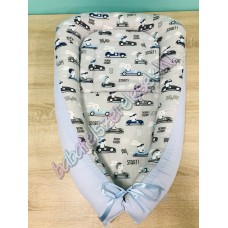 Babafészek - szürke kocsis nyuszis Babafészek - szürke kocsis nyuszis