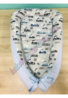 Babafészek - szürke kocsis nyuszis Babafészek - szürke kocsis nyuszis