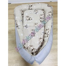 Babafészek - bézs álom zsiráfos