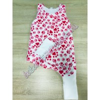 Kamáslis pink mancsos tipegő hálózsák