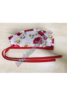 Műtős sapka - pipacsos kamillás Műtős sapka - pipacsos kamillás