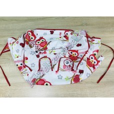 Piros baglyos bevásárlókocsi huzat