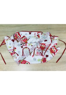 Piros baglyos bevásárlókocsi huzat Piros baglyos bevásárlókocsi huzat