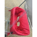 Piros pöttyös bevásárlókocsi huzat