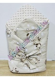 Pihe-puha pólya - bézs álom zsiráfos Pihe-puha pólya - bézs álom zsiráfos