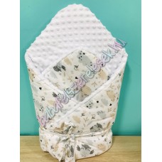 Pihe-puha pólya - fehér baglyos-nyuszis