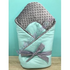 Pihe-puha pólya - menta-szürke