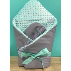 Pihe-puha pólya - szürke-menta