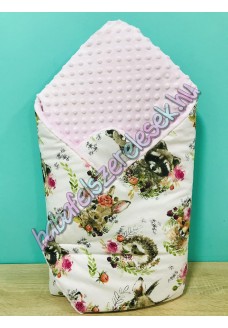 Pihe-puha pólya - erdő állatkái virággal