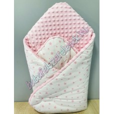 Pihe-puha pólya - fehér-rózsaszín csillagos