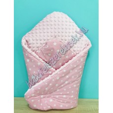 Pihe-puha pólya - rózsaszín-fehér csillagos