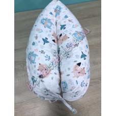 Szoptatós párna - pasztell állatos