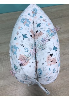 Szoptatós párna - pasztell állatos