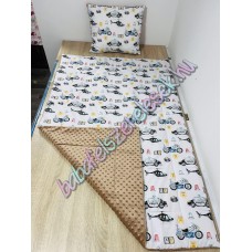 Kávébarna rendőrös prémium ágynemű 