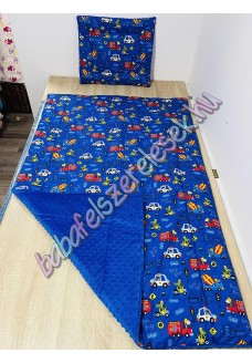 Kék állatos city prémium ágynemű 