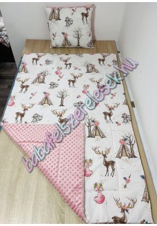 Mályva őzikés prémium ágynemű 