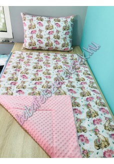 rózsaszín bambis prémium ágynemű 