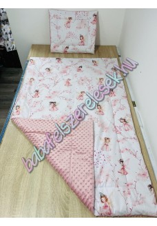 Rózsaszín tavasztündéres prémium ágynemű 