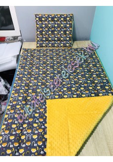 Sötétszürke-mustár róka fejes prémium ágynemű 