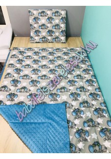 Szürke-kék elefántos prémium ágynemű Szürke-kék elefántos prémium ágynemű