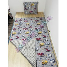 Szürke rendőr-tűzoltós prémium ágynemű 