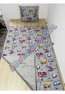 Szürke rendőr-tűzoltós prémium ágynemű 